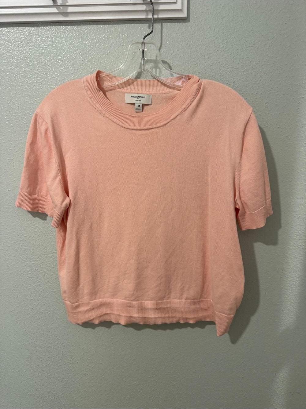 Banana republic  Short Sleeve Crewneck Sweater - Pink
